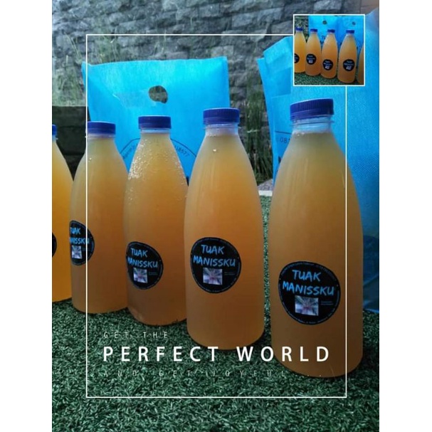 

Air Nira kelapa /1 botol TuakManissku kemasan 600 ml