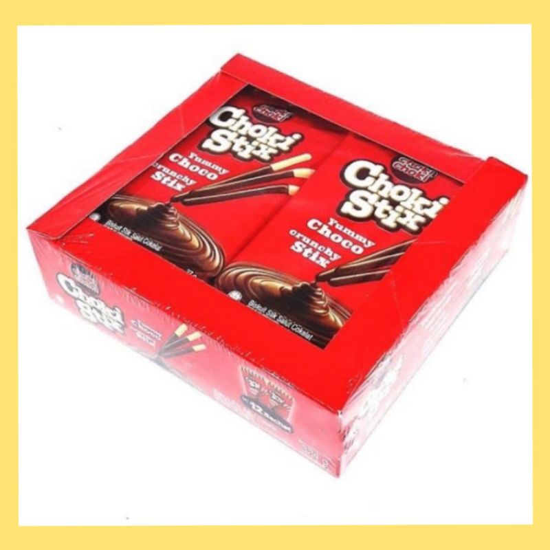 

Choki Choki Stick/Choki Stick Snack Balut Coklat Tebal (12 pcs)/Pak @27 gr