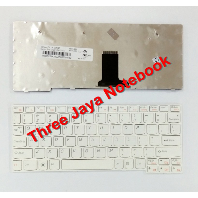 Keyboard Lenovo S10-3 S100,S110,S205 series Putih / White