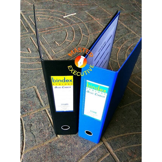 

File-Box- Bindex 717 Ordner F4 Folio Biru / Blue Lever Arch File 2 Rings 75 Mm -Box-File.