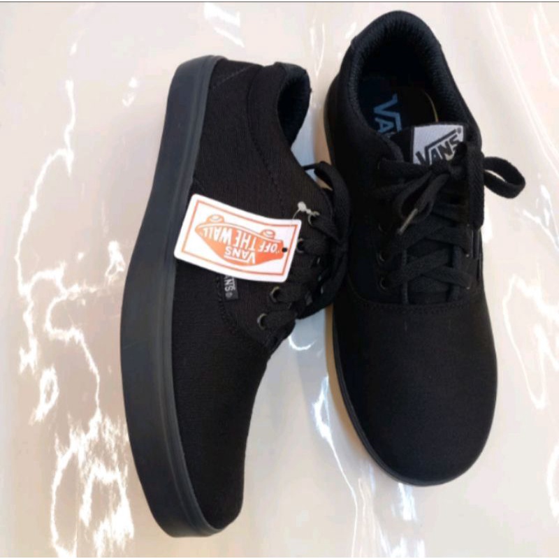 Sepatu Sekolah Laki-laki Perempuan VANS CLASSICAL OLDSKOOL PREMIUM CASUAL FULLBLACK