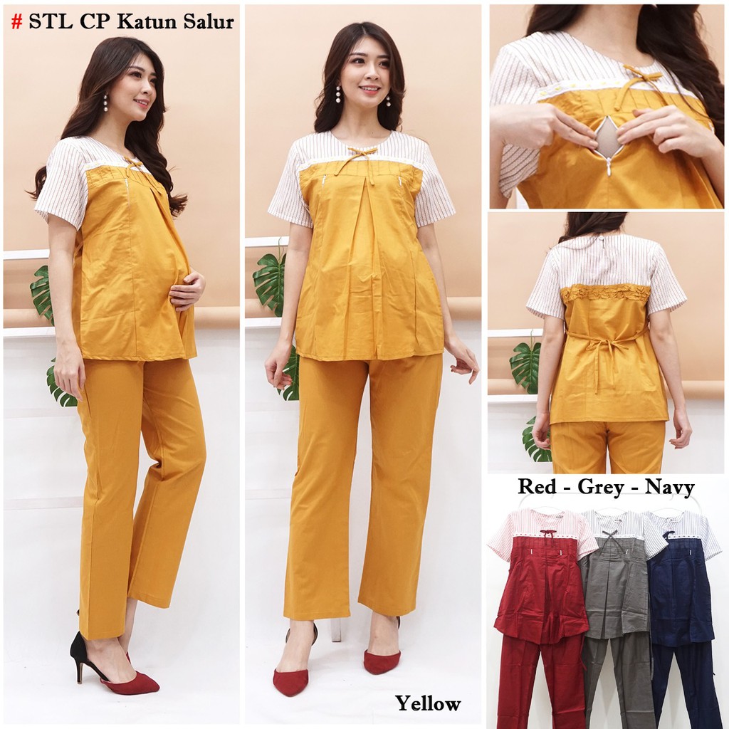 Setelan Hamil Menyusui - Lengan Pendek - Setelan Hamil Murah