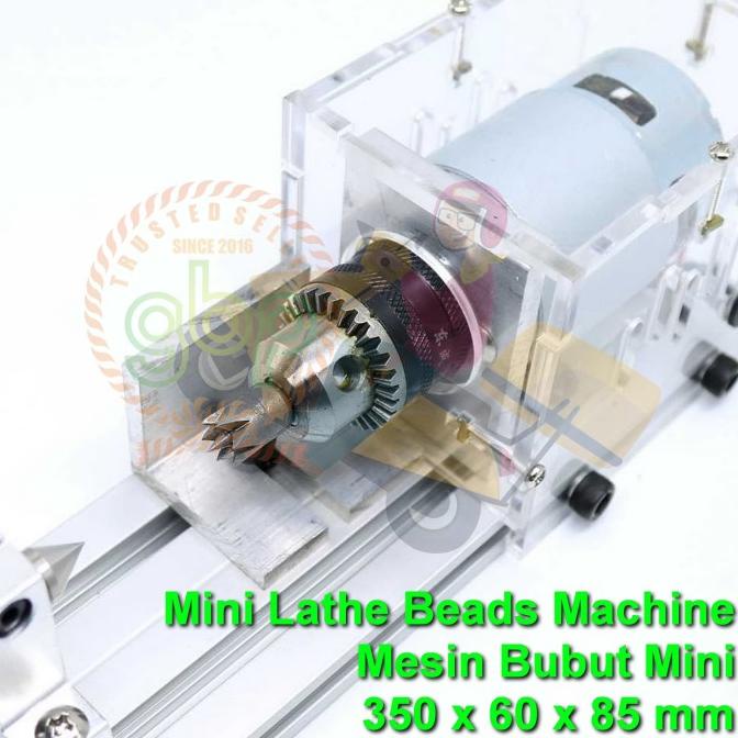 JN Mesin Bubut Mini Lathe Beads Machine DIY Kuat Akrilik Kayu MURAH