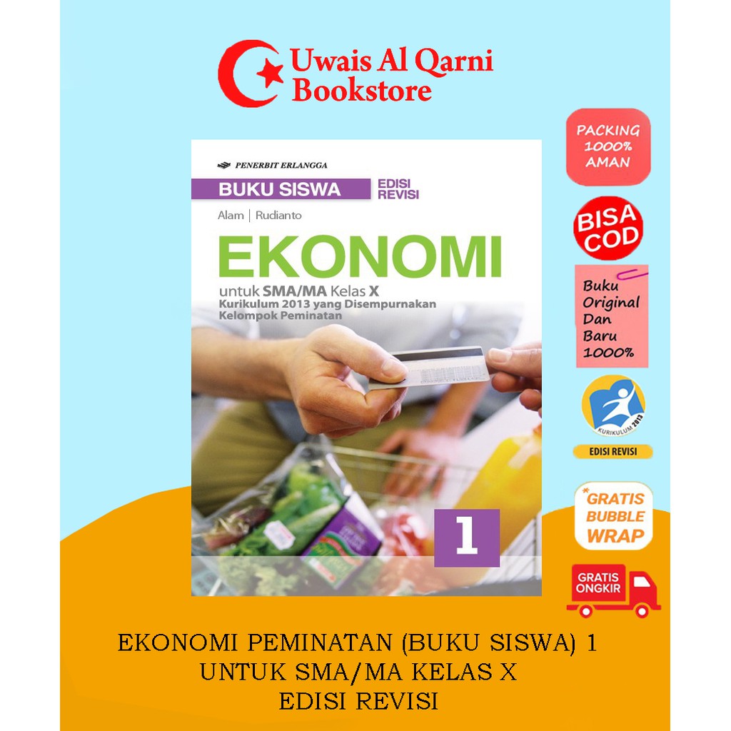 

BEST SELLER ORIGINAL BUKU SISWA EKONOMI 1 UNTUK SMA/MA KELAS X - ALAM ERLANGGA