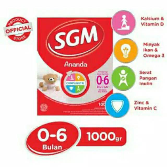 SGM Ananda 0 - 6 bulan