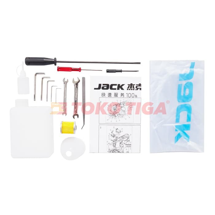 Mesin Jahit Overdeck/Kam/Kaos Bis Servo JACK JK-W4-D-02BB Industrial