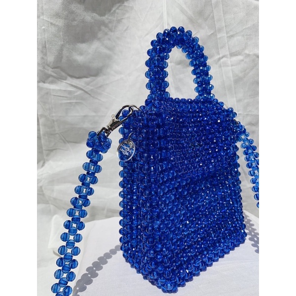 Blue Nirmala Bag // Beaded Bag