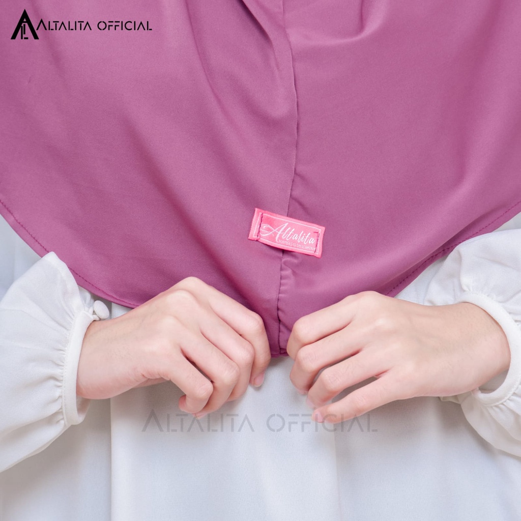 Altalita - Jilbab Hamidah Polos Olahraga Sekolah Spandek Jersey Premium Menutupi Dada