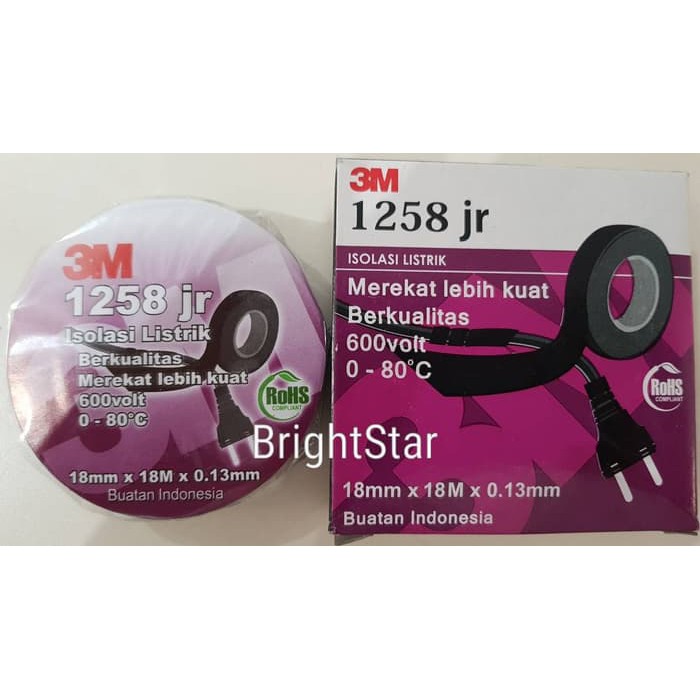 3M 1258 Jr Isolasi Listrik (Electrical Tape)