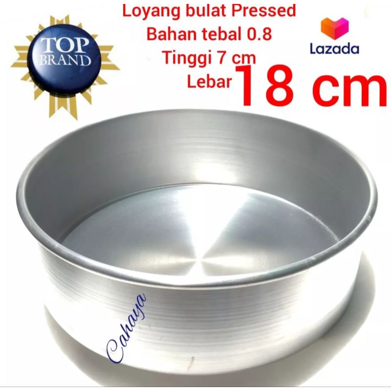 loyang bulat Pressed 18 cm tinggi 7 cm