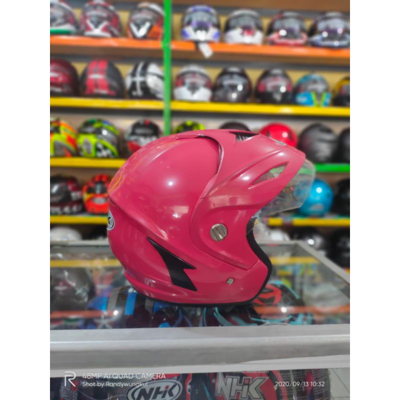 HELM INK KW PET PING MAGENTA FREE STIKER INK/KYT