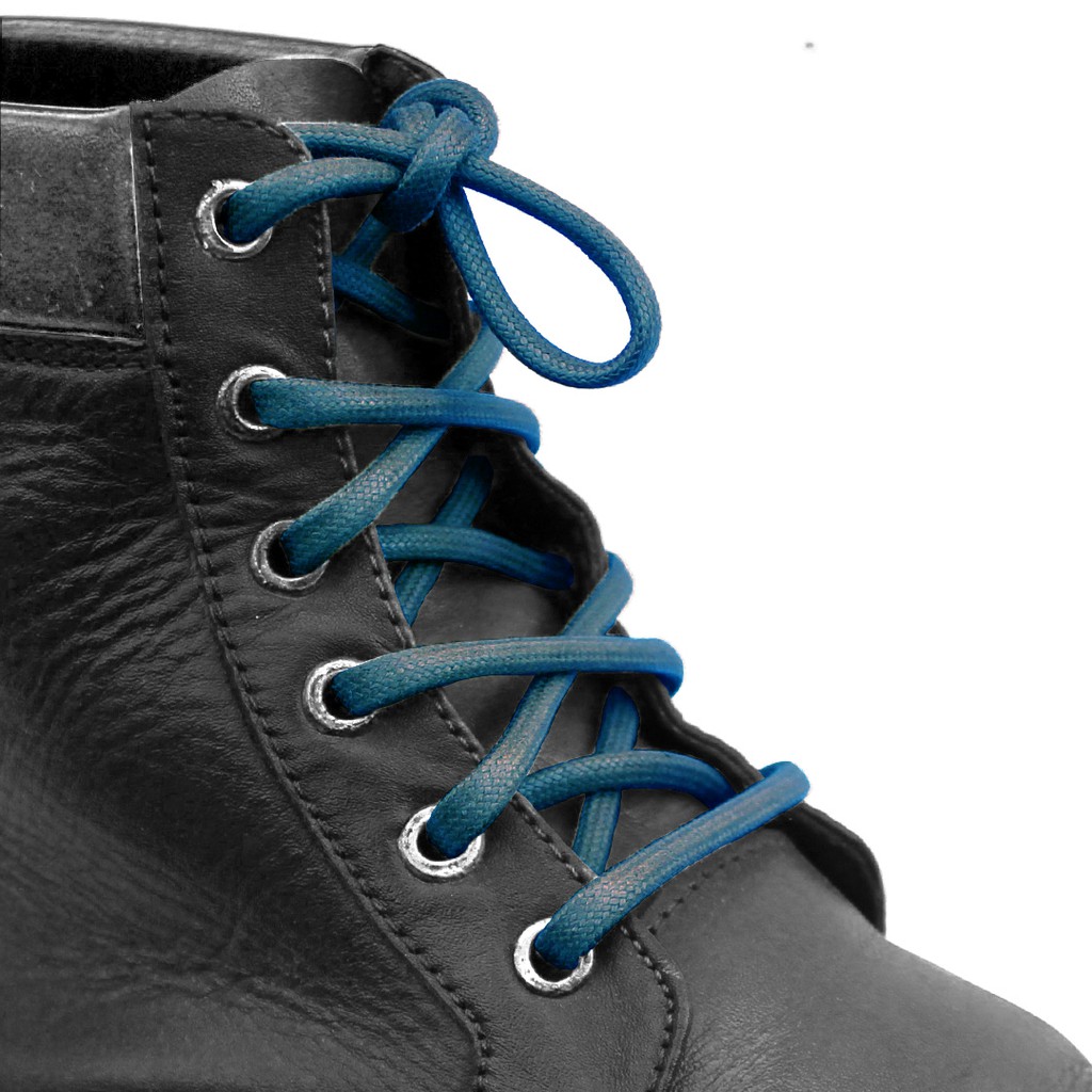 MR Shoelaces FC07 Dark Cyan Tali Sepatu Lilin Oval 3.5mm (Waxed Laces) 50cm 60cm 70cm 80cm 100cm 120cm 150cm