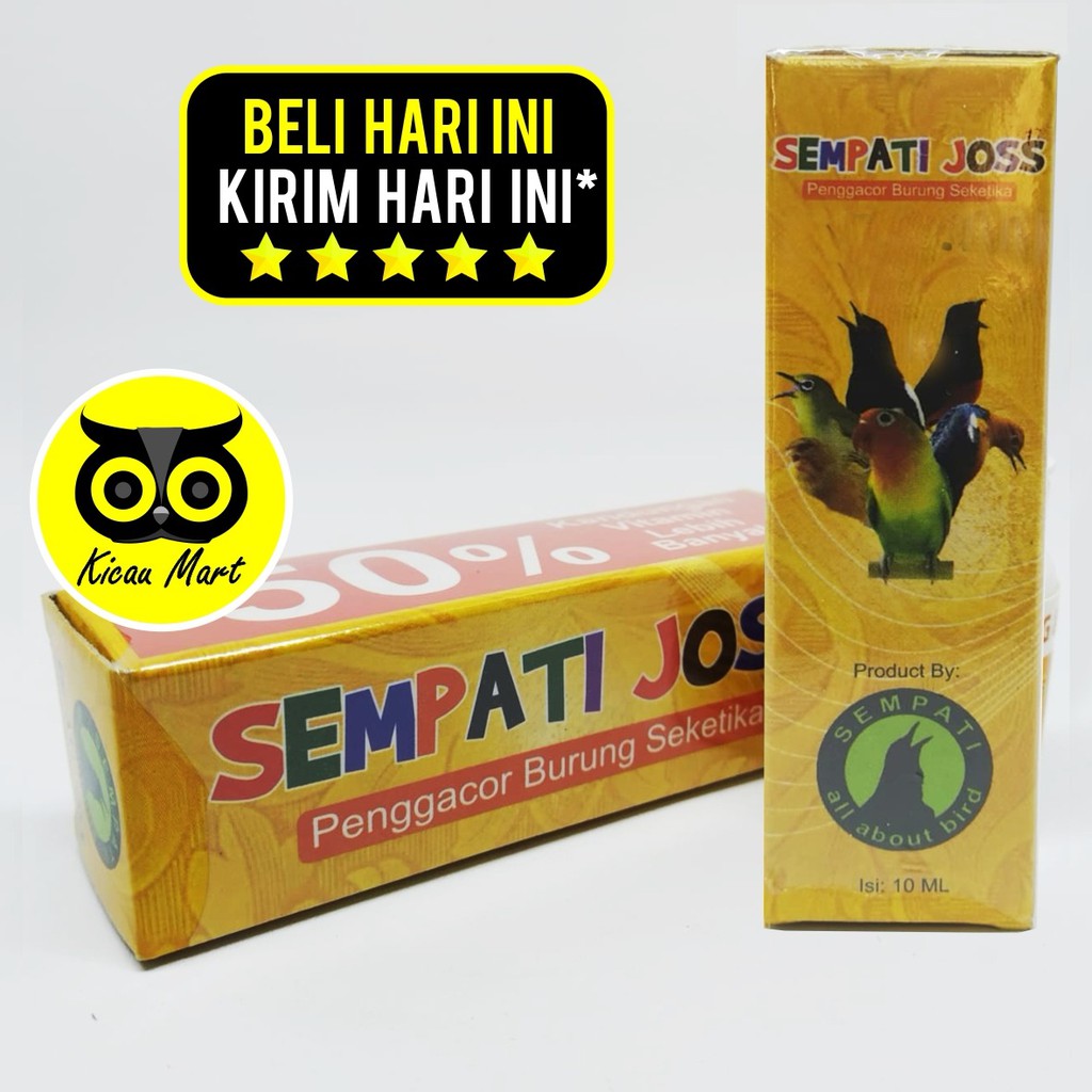 VITAMIN SEMPATI JOSS SEMPATI OBAT PENGGACOR BURUNG MURAI LOVEBIRD PENAMBAH GACOR NGEKEK KONSLET SMPJOSS