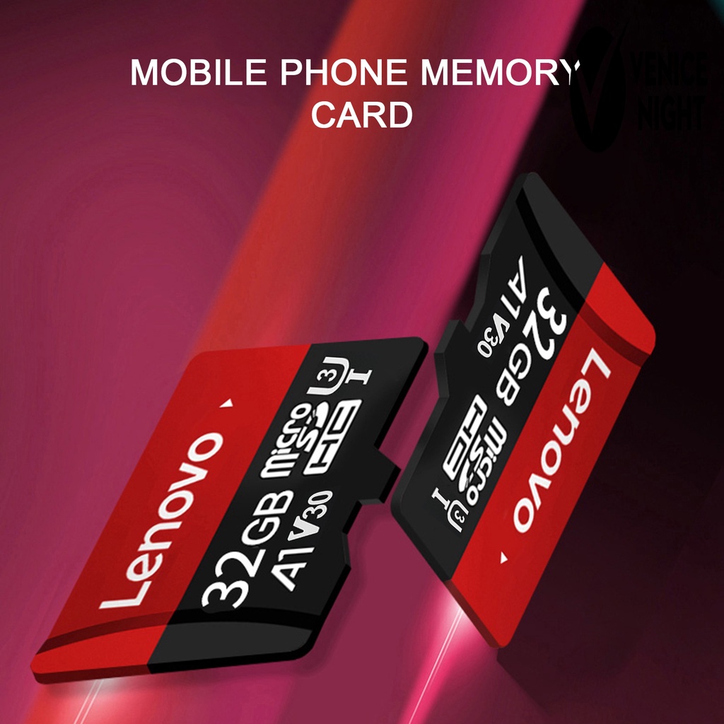 (SC) Lenovo 16GB 32GB 64GB Memory Card U3 High Speed Portable SD Card TF Flash Penyimpanan