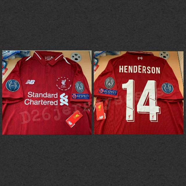 liverpool shirt 6 stars