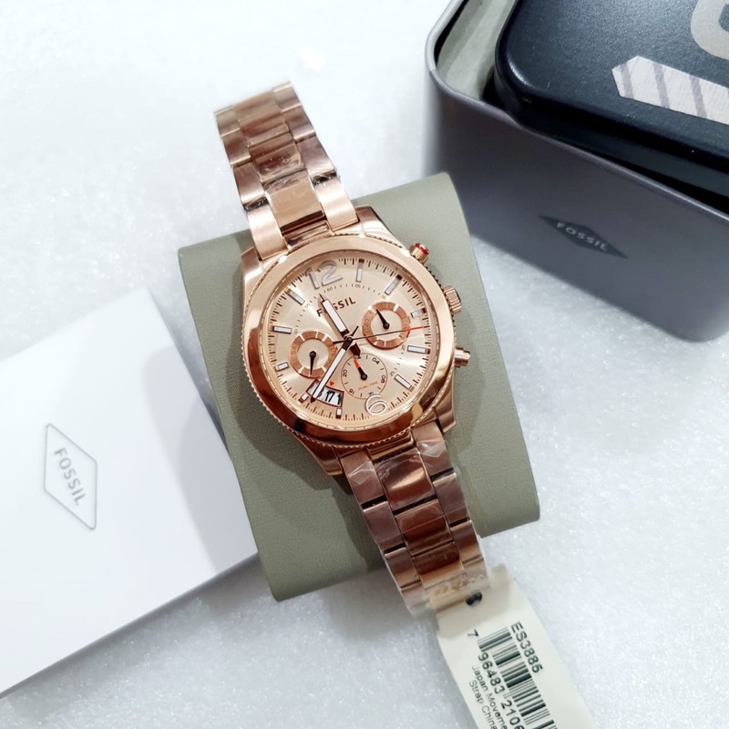 Jam tangan wanita Series BF boyfriend Stainless steel ES3885 ES3884 ES3883 ES4093 ES4135