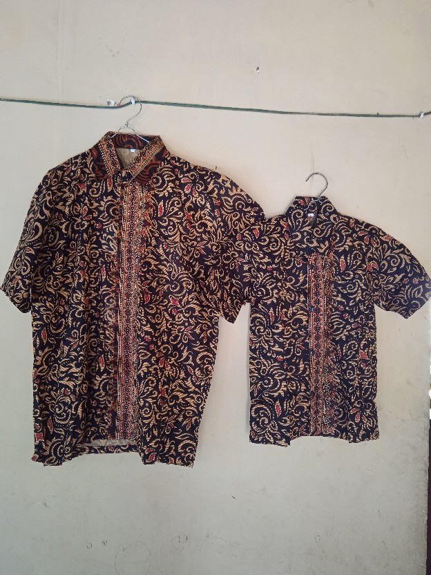 (ori _6 Varian Warna) Wou Batik Couple Amalia Brokat -modern Batik Sarimbit Brokat Kebaya - Bs072