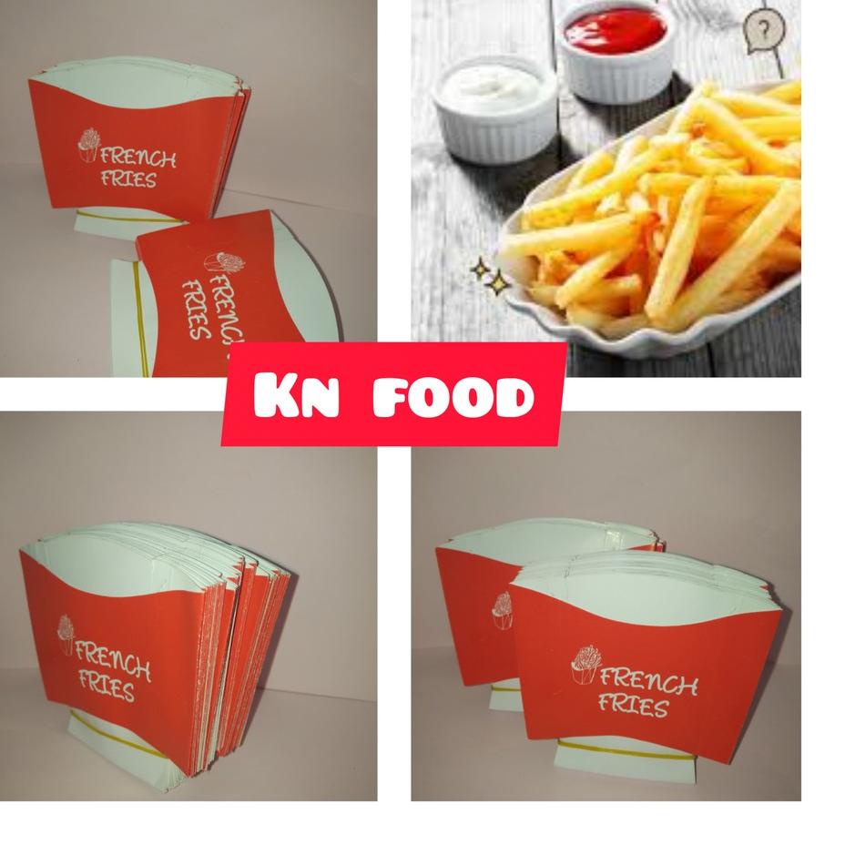 

✷ Kardus Box Kentang French Fries KECIL / Dus Kentang Goreng 50 Pcs ➹
