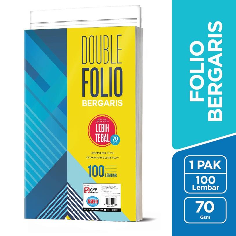 

(Z4Z5) ★ SiDU Double Folio Bergaris 100 lembar 70 GSM //Koleksi@saat@ini
