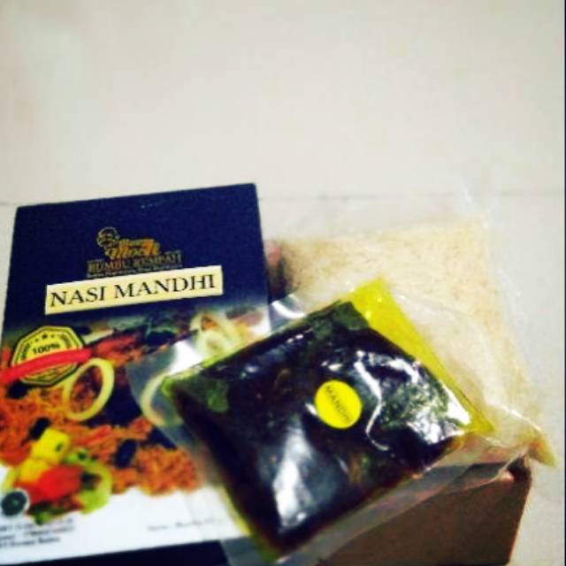 

Bumbu Nasi Mandhi Bang Muh Mandi & Beras Basmati Takaran 5 Porsi