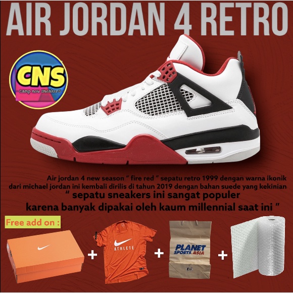 Nike air jordan 4 fire red
