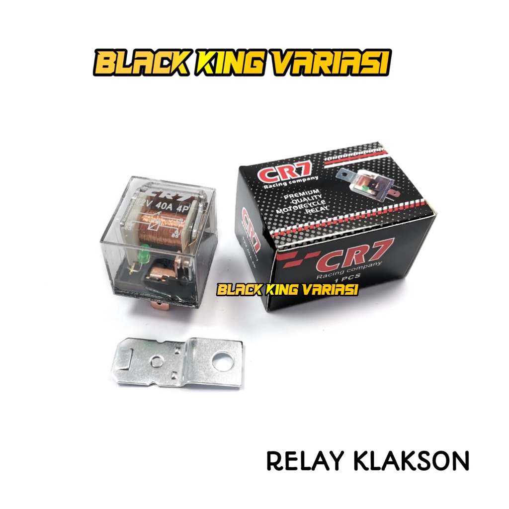 Relay Klakson 12 Volt CR7 Alarm Transparan Universal 12 Volt 4 Kaki Relay Transparan 4 Kaki 12 Volt 40 80 Ampere Relay Klakson Lampu