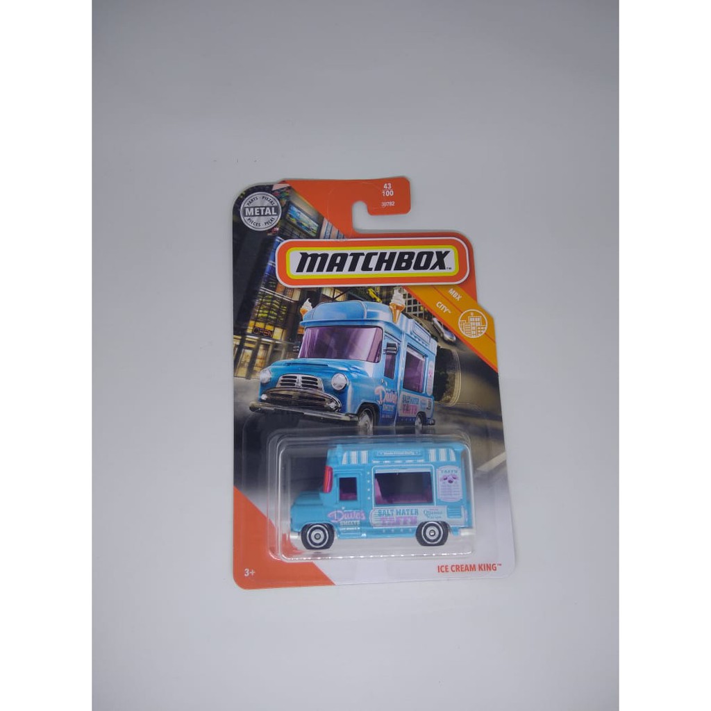 Matchbox Reguler Ice Cream King Biru Truk Es Krim Makanan MBX Reg Truk Mobil-mobilan anak