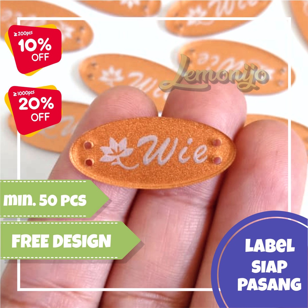 

Label Hijab Akrilik Gravir Putih