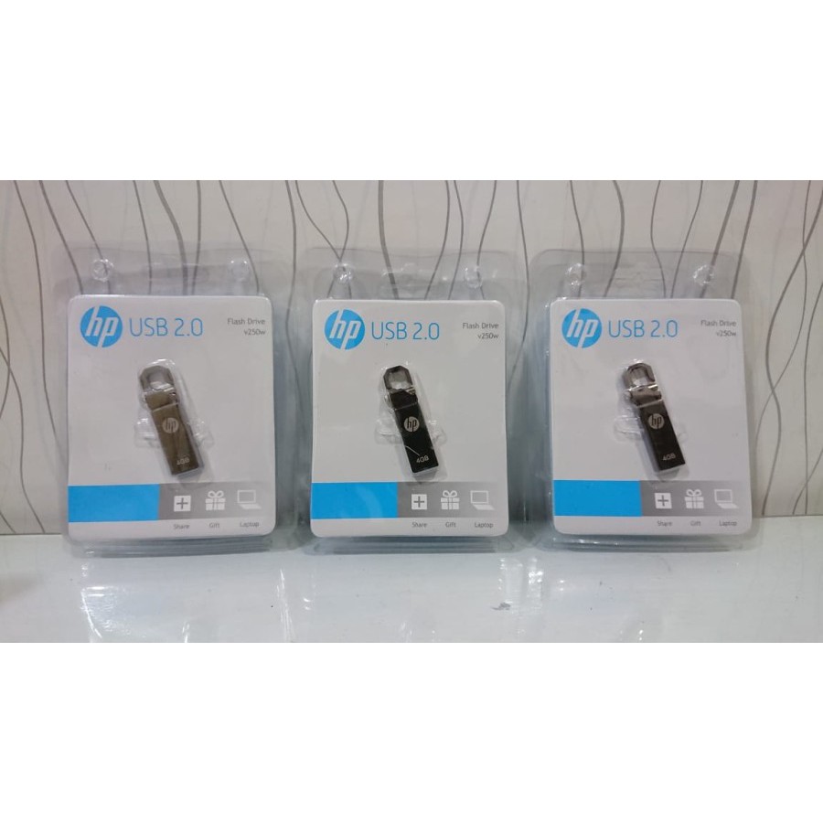 Flashdisk Flash Disk HP 4GB 4 GB  Stainless