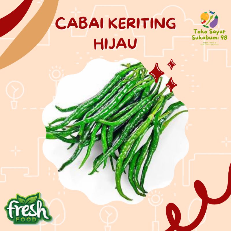 

CABAI HIJAU KERITING 250gr