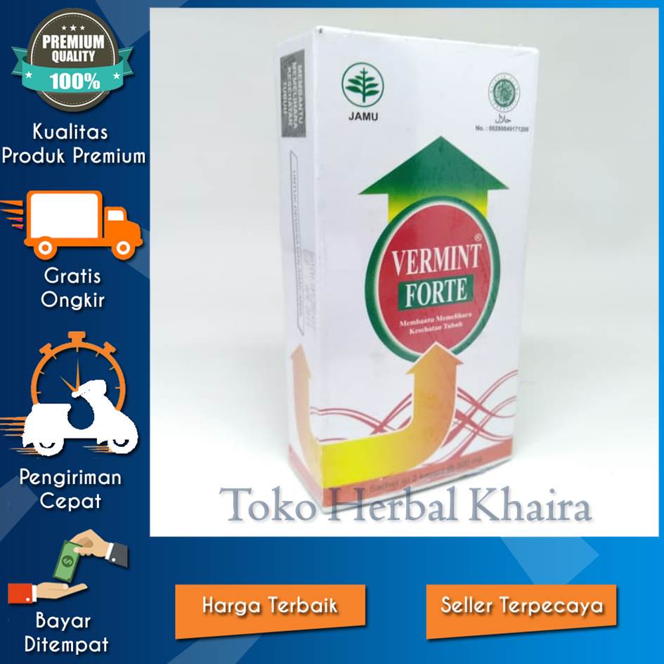 VERMINT FORTE KAPSUL CACING ISI 30 PENURUN DEMAM TIPES