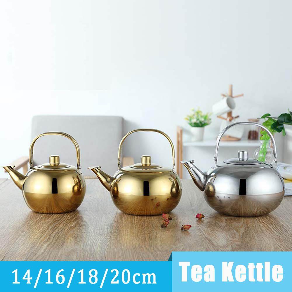 Nickolas1 Tea Kettle 1PC Removable Teh Dengan Saringan Filter Air Kopi Stainless Steel