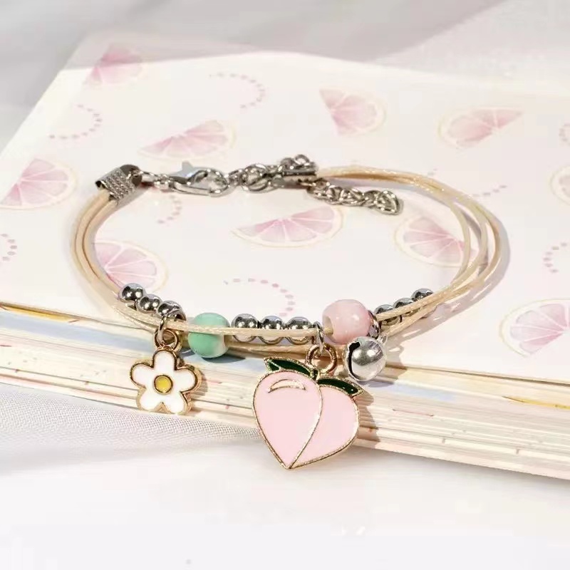 Gelang Couple Daisy Etnik Bead Tali persahabatan Braided Bracelet/Friendship Adjustable Daisy-#15