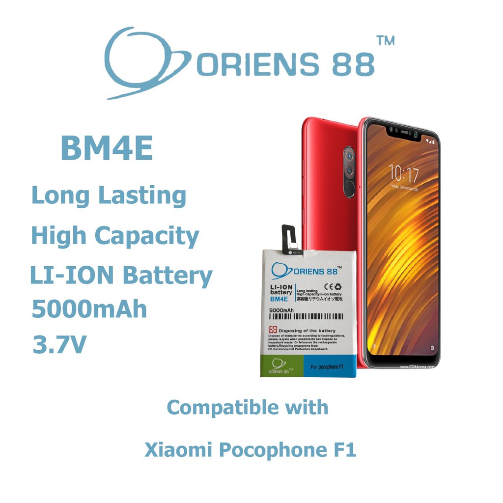 (P) Baterai batre battery Xiaomi Pocophone F1 / Poco F1 / BM4E double power/IC ORIENS88