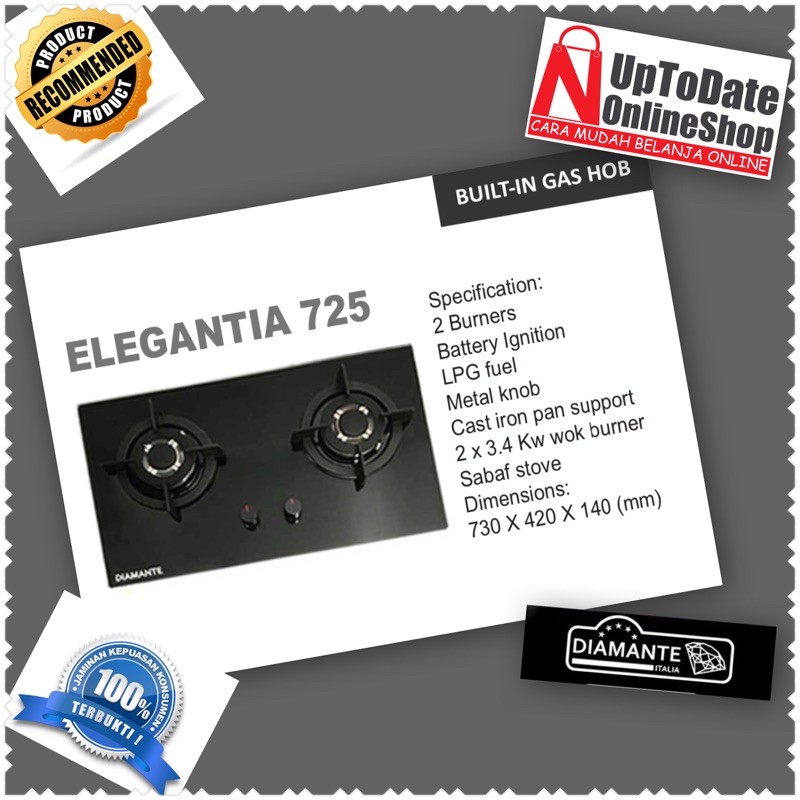 KOMPOR TANAM DIAMANTE ELEGANTIA 725
