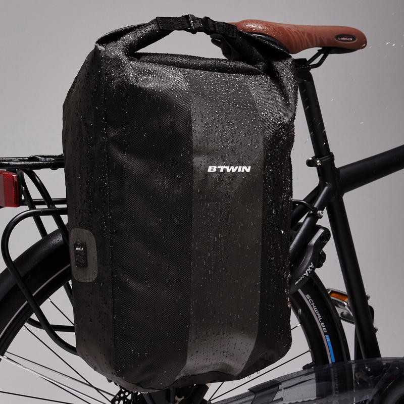 BTWIN Elops 500 Tas Rak Keranjang Sepeda Anti Air 20L