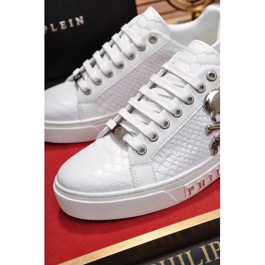 sneaker pria philipp PLEIN sepatu cowok mirror vip shoes men run away top PP Brand P1SHOES new styles