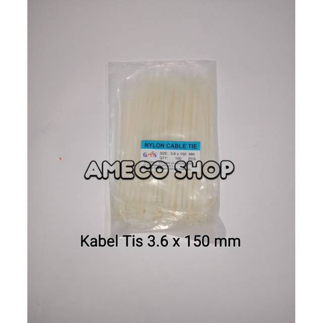 Cable Ties Kabel Tis 3.6 x 150 Putih