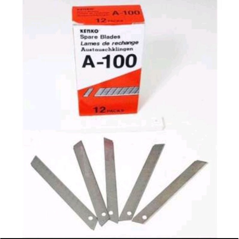 ISI PISAU CUTTER JOYKO A-100 (KECIL ) 1 PAK (ISI 12 KOTAK MATA PISAU )