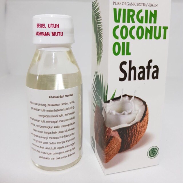 Extra Virgin Coconut Oil Vco Shafa Herbal Alami Minyak Kelapa Murni 120ml Shopee Indonesia