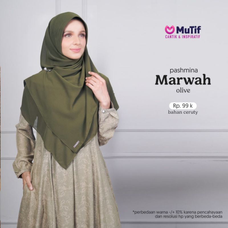 Pashmina Marwah Mutif Kerudung