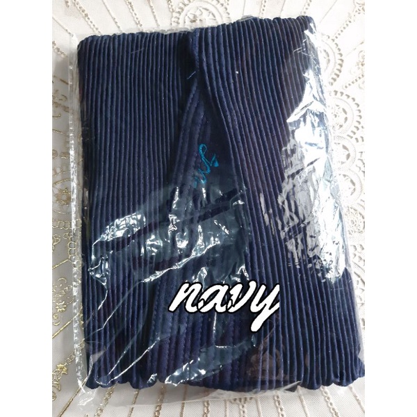 BERGO PLISKET GOTIK/JILBAB MURAH/KHIMAR INSTAN-Navy