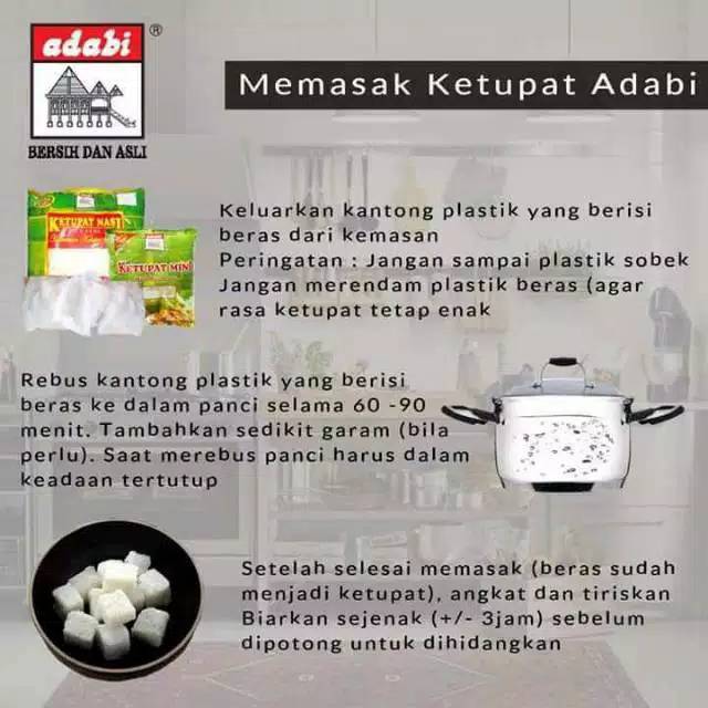 Adabi ketupat mini sachet 20 gram