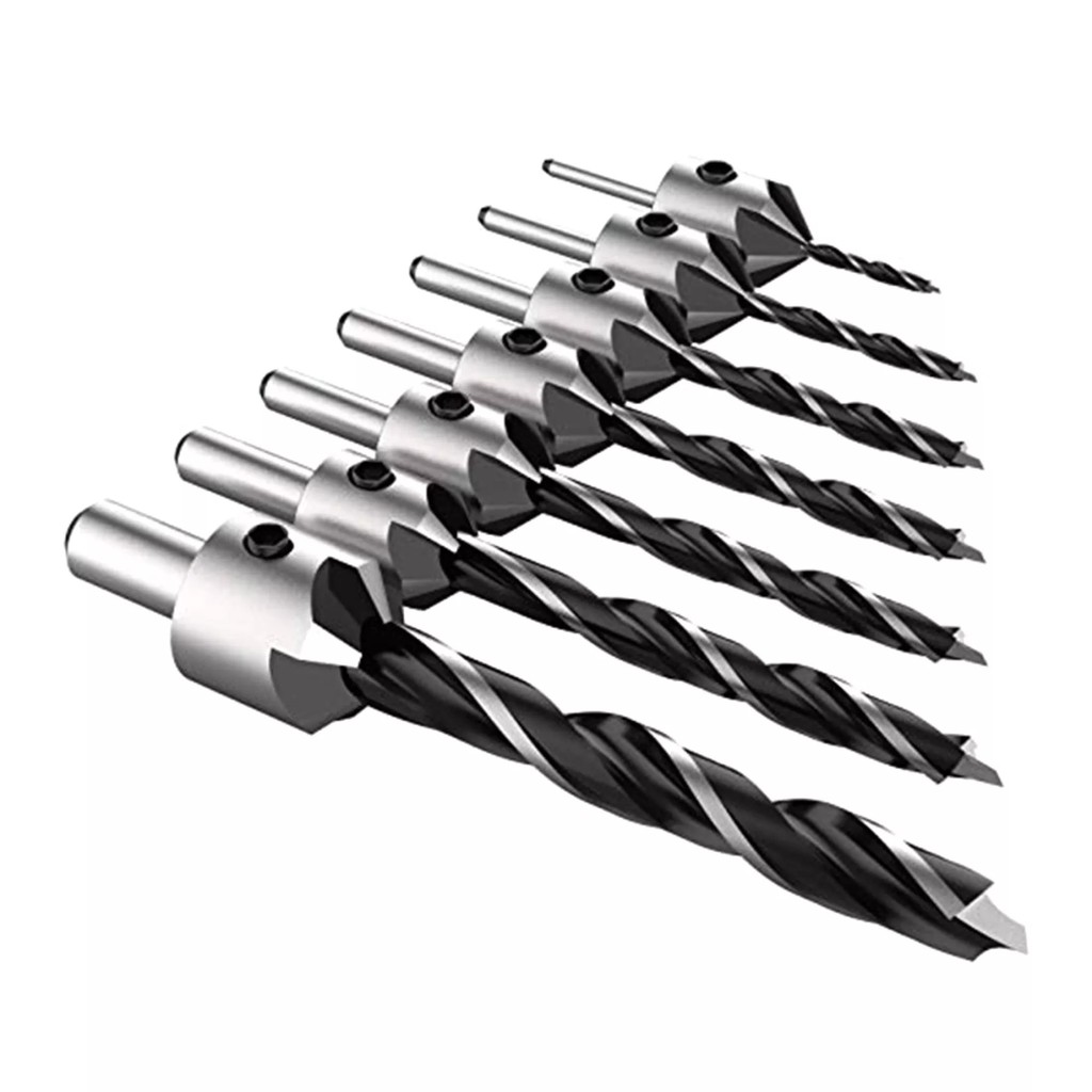 KAYU Mata Bor Drill Bit Countersink HSS 3-10mm 7PCS QST-K13 high quality