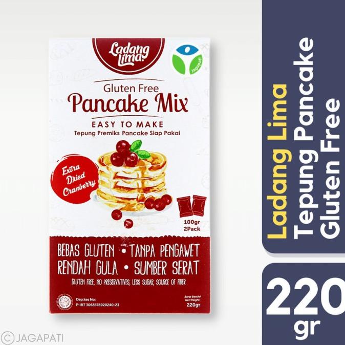 

Ladang Lima - Tepung Pancake Mix 220gr - Bebas Gluten