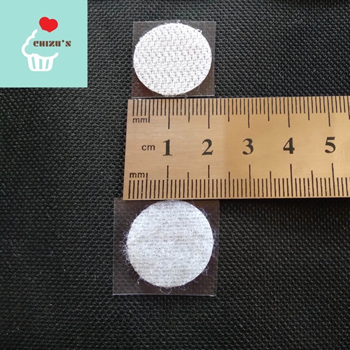 

[20mm] 100 Pairs Velcro Bulat | Perekat | Stiker | Prepetan | 2cm - Putih