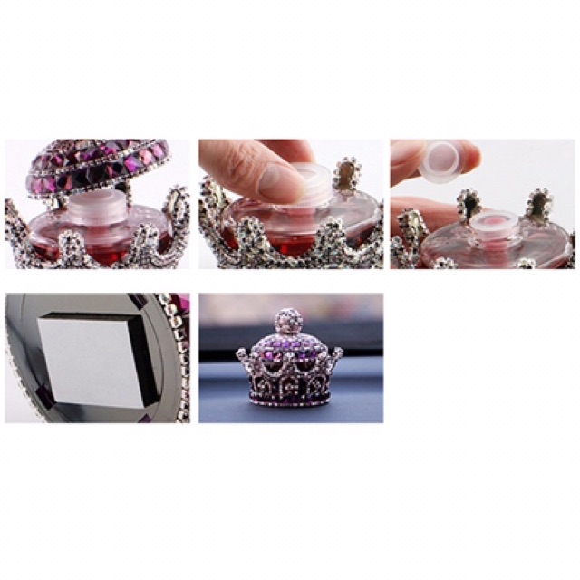 Parfume  mobil parfum mmahkota  Monchic Car Pendant parfume mobil mahkota Balls Diamond Monchic Ornament Car Decoration