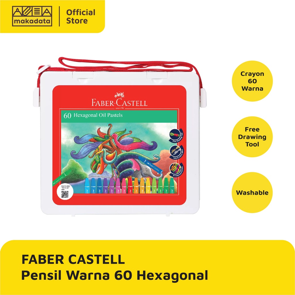 

CRAYON OIL PASTEL FABER CASTELL 60 W HEXAGONAL MURAH
