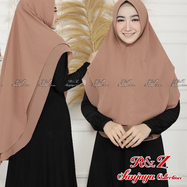 Dapatkan KHIMAR CERUTY 2 LAYER SABRINA JUMBO/HIJAB KHIMAR OVAL STANDAR/KERUDUNG KHIMAR IAN 2 LAYER S