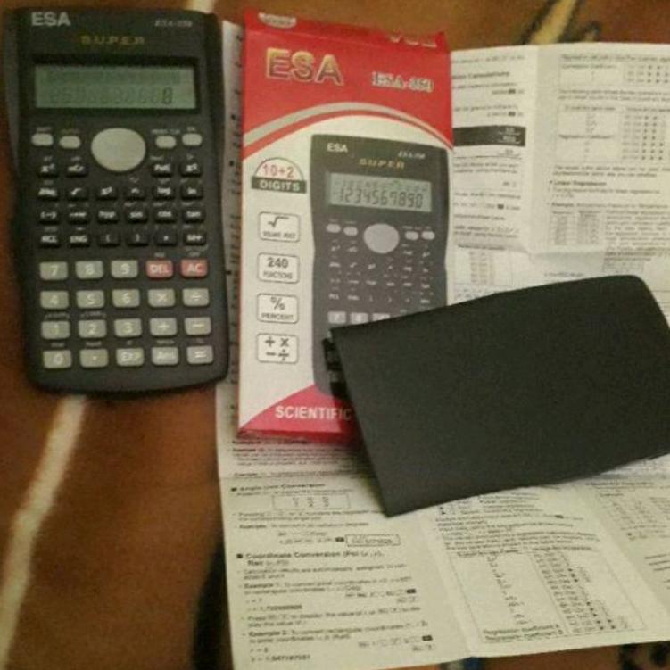 

Harga Bersahabat.. KALKULATOR SCIENTIFIC ESA 350 SIN COS TAN terlaris berkualitas Kalkulator Scientific School Murah 12 Digit Sin Cos Calculator Kantor Sekolah Bagus 350MS